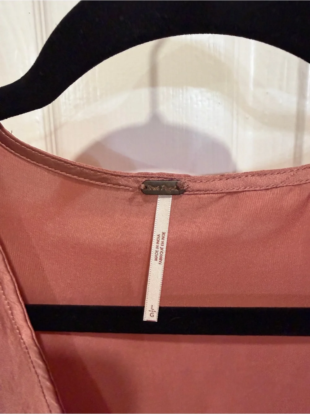 Free People Women's Draped V-Neck Long Sleeve Top - Dusty Rose